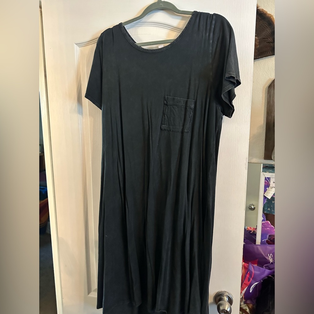 Lularoe Black Slight High Low dress